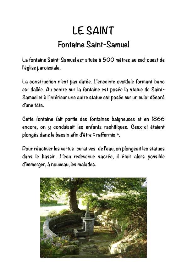 Le saint fontaine saint samuel